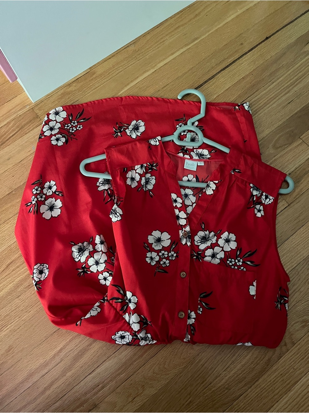 Twik -  Red Floral Women's Dress